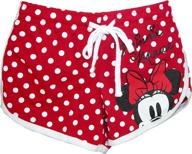 🐭 charming disney junior ladies minnie mouse peeking short with timeless red polka dot design logo