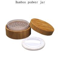 nature's beauty: eco-friendly bamboo cosmetic makeup container logo