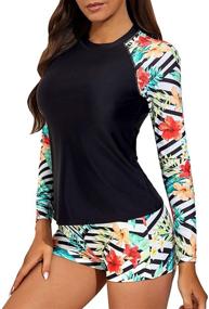 img 2 attached to 👙 Stylish Daci Sleeve Swimsuits: Bright Women's Clothing and Cover Ups for Swimsuits