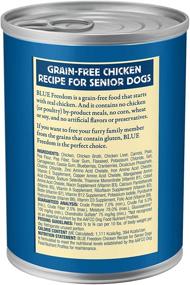 img 2 attached to 🐶 Blue Buffalo Freedom Grain Free Natural Senior Wet Dog Food - Chicken, 12.5oz cans (Pack of 12)