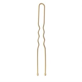 img 3 attached to 📌 ScivoKaval U Shaped Hair Pins: 120 Pcs Professional U Pins for Women Girls Hairdressing Salon with Clear Storage Box | Golden Champagne Blonde Gold | 6 cm (2.36 inches)