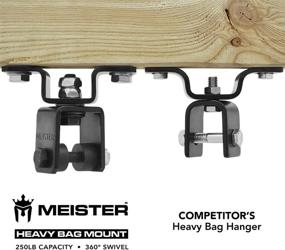 img 1 attached to 🥊 Meister Heavy Bag Ceiling Hanger Mount - 250lb Capacity with 360° Swivel for MMA & Boxing Punching Bags