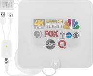 📺 [early release advanced 2022 chip] hdtv indoor antenna long range 315 mile signal reception (white) - boost hd digital tv reception with mata1's hi-power amplified antenna and coax cable (16.5 ft) from a trusted us company logo