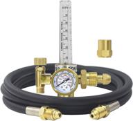 rx weld argon/co2 mig tig flow meter gas regulator gauge for welding with gas hose logo