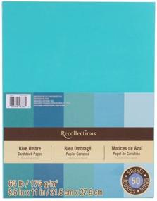 img 1 attached to Recollections Cardstock Paper Blue Ombre