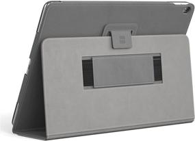 img 3 attached to 📱 Snugg iPad 10.2"/iPad Air 3/iPad Pro 10.5" Leather Case - Sharkskin Grey: Premium Protective Cover & Flip Stand