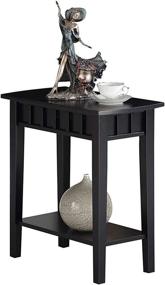 img 1 attached to 🖤 Black Convenience Concepts Dennis End Table for Enhanced Convenience and Style