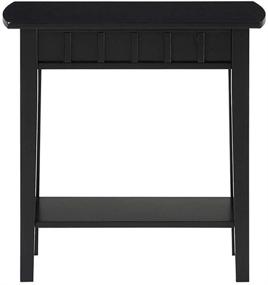 img 3 attached to 🖤 Black Convenience Concepts Dennis End Table for Enhanced Convenience and Style