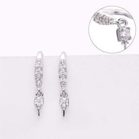 img 1 attached to PH PandaHall Zirconia Earring Platinum