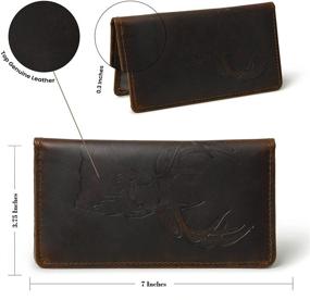 img 3 attached to 🦌 Luxurious Deer Long Wallet Crafted with Exquisite Grain Leather