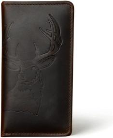 img 4 attached to 🦌 Luxurious Deer Long Wallet Crafted with Exquisite Grain Leather