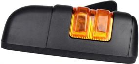 img 2 attached to 🚘 1999-2015 Ford Super Duty F250 F350 F450 F550 Left Driver Side Manual Telescopic Towing Mirrors with Turn Signal Light