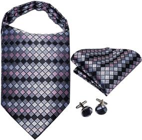 img 3 attached to 🧣 Dubulle Burgundy Handkerchief Jacquard Cravat: Men's Accessories, Ties, Cummerbunds & Pocket Squares