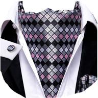 🧣 dubulle burgundy handkerchief jacquard cravat: men's accessories, ties, cummerbunds & pocket squares logo