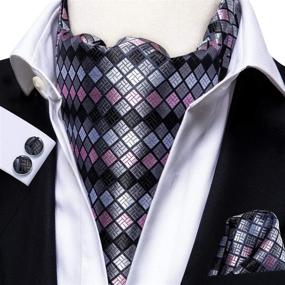 img 2 attached to 🧣 Dubulle Burgundy Handkerchief Jacquard Cravat: Men's Accessories, Ties, Cummerbunds & Pocket Squares