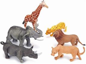 img 1 attached to 🐘 Captivating Realistic Elephant Figurines: Perfect for Toddlers to Explore the Animal Kingdom!
