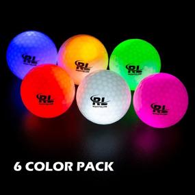 img 3 attached to 🏌️ R&amp;L Glow in The Dark Golf Balls: Super Bright LED Light Up Night Sports Balls