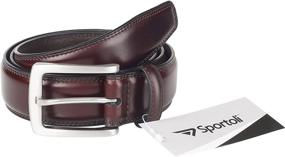 img 1 attached to Sportoli Genuine Leather Classic Stitched Men's Accessories and Belts