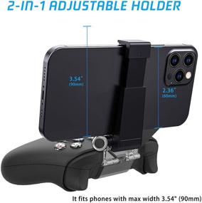 img 1 attached to 🎮 RHOTALL Controller Clip Phone Holder for Xbox Series X/S, Xbox One S/X, Adjustable Controller Phone Mount, Enhanced Controller Accessories