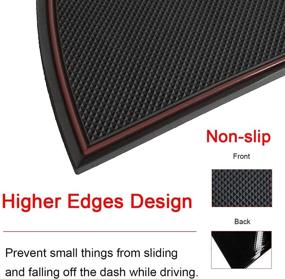 img 1 attached to 🚗 Auovo Dashboard Mat Cover for Ram 1500 2500 3500 - Enhance Pickup Interior with Canyon Brown Trim