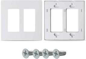 img 1 attached to Bates Screwless Decorator Plates Electrical Lighting & Ceiling Fans for Lighting Accessories