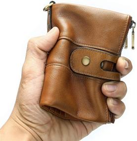 img 3 attached to Genuine Leather Bifold Wallets Keychain: Stylish Men's Accessories for Wallets, Card Cases & Money Organizers