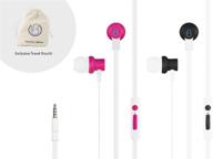 lovebuds - dual person earphones earbuds headphones with integrated 3.5mm audio jack. separate volume controls and microphones. includes exclusive travel pouch. 3 year warranty (contact seller) logo