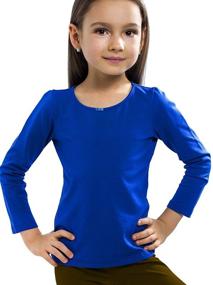 img 1 attached to Amelia Little Girls Sleeve Girls' Tops, Tees & Blouses – Petite Size