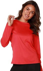 img 4 attached to INGEAR Sun Shirt Women Beach Coverup: Stylish Workout Tops for Women's Summer Wardrobe