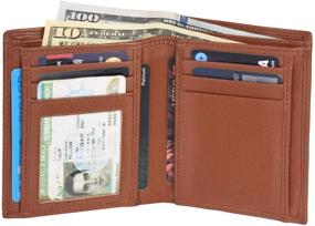 img 3 attached to 👜 Premium Leather Wallets with RFID Blocking - Bifold Style