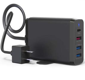 img 4 attached to 🔌 High-Speed USB C Quick Wall Charger with 4 Ports for USB-C Laptops, Macbook, iPhone 11 Pro Max, Galaxy, Pixel, iPad