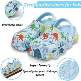 img 2 attached to Aixingyun Kids Clogs: Slip-On Garden Shoes for 👦 Boys and Girls, Perfect for Indoor and Outdoor Fun!