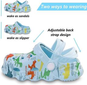 img 3 attached to Aixingyun Kids Clogs: Slip-On Garden Shoes for 👦 Boys and Girls, Perfect for Indoor and Outdoor Fun!