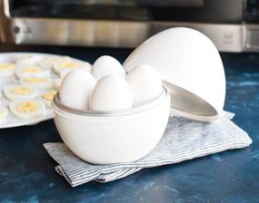 img 3 attached to 🥚 Nordic Ware Microwave Egg Cooker, 4 Capacity, White