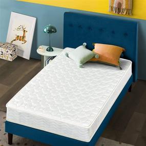 img 3 attached to 🛏️ Zinus Narrow Twin Mattress 6 Inch Foam and Spring / CertiPUR-US Certified Foams / Mattress-in-a-Box, Off White
