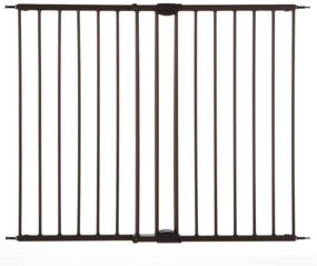 img 4 attached to 🚪 North States Mypet Windsor Walk Thru Petgate: Heavy Duty Metal Construction. Hardware Mount. Fits 28.68"-47.85" Wide (31" Tall, Matte Bronze)