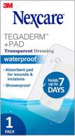 💊 nexcare tegaderm transparent dressing with pad - the #1 hospital brand, 1 ct, 3.5 in x 6 in - shop now! logo