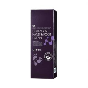 img 3 attached to 🙌 Mizon Anti Aging Collagen Repairing Hand Cream: Moisturizing Lotion for Dry Hands, Heels, and Elbows, Cracked Hands and Feet, Dry Skin Relief - Suitable for All Skin Types (100ml 3.38 fl oz)