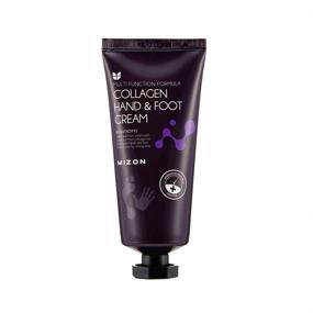 img 4 attached to 🙌 Mizon Anti Aging Collagen Repairing Hand Cream: Moisturizing Lotion for Dry Hands, Heels, and Elbows, Cracked Hands and Feet, Dry Skin Relief - Suitable for All Skin Types (100ml 3.38 fl oz)