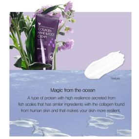 img 2 attached to 🙌 Mizon Anti Aging Collagen Repairing Hand Cream: Moisturizing Lotion for Dry Hands, Heels, and Elbows, Cracked Hands and Feet, Dry Skin Relief - Suitable for All Skin Types (100ml 3.38 fl oz)