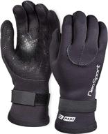 🧤 neo sport premium neoprene wetsuit gloves: 3mm & 5mm for men & women, elastic wrist band - ideal for watersports, diving, boating, gutter cleaning, pond & aquarium maintenance logo