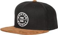 🧢 brixton men's oath iii adjustable snapback hat with medium profile логотип