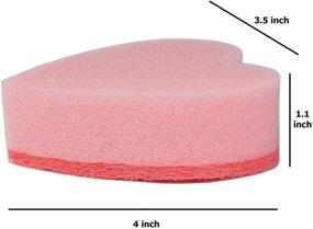 img 2 attached to 💖 GMIcréatifs Heart-Shaped Dual-Sided Kitchen Sponge and Scrubber - Perfect for Dishes, Pots & Pans, and Household Cleaning (12 Pack)