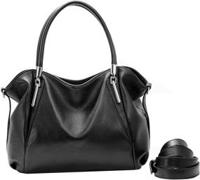 img 2 attached to 👜 HESHE Leather Handbags and Wallets: Perfectly Designed Shoulder Bags for Fashionable Women