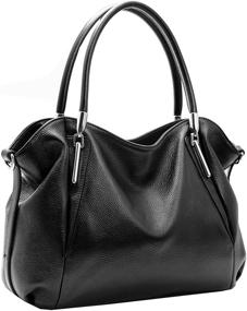 img 4 attached to 👜 HESHE Leather Handbags and Wallets: Perfectly Designed Shoulder Bags for Fashionable Women