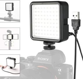 img 4 attached to 📸 SUPON 64 LED Video Light, USB Charger Powered Ultra-Bright Dimmable Continuous Lighting Panel Compatible with Canon Nikon Sony Olympus Fuji Cameras for YouTube Studio Video Outdoors Photography