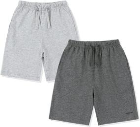 img 4 attached to KOWSPORT Shorts Cotton Pockets 2 Pack Boys' Clothing : Shorts