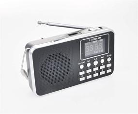 img 3 attached to 📻 Compact USB AM/FM Radio Speaker Music Player Micro TF/SD Card for PC iPod Phone (L-938B AW BK) – Portable & Versatile!