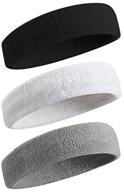 💪 3pcs sport headband set - high stretch, moisture wicking sweatband for men and women – perfect for working out, running, yoga logo