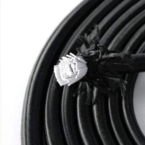 img 1 attached to ⚙️ Faxco 20m/22yd Heavy Stretch Round String Elastic Cord: Premium Elasticity for Crafting and Beading- Black